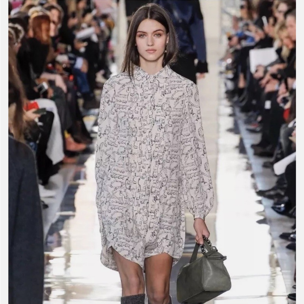 Tory Burch Cora Silk Shirtdress Tunic Frentera Runway